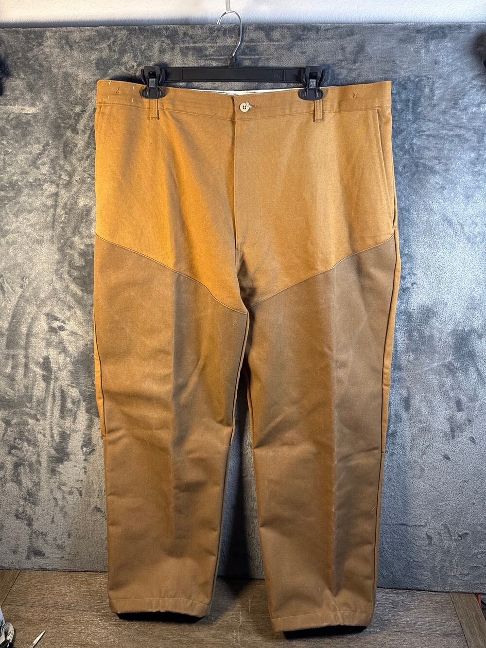 VTG 90s Cabela’s Snake Proof Hunting Brush Pants Made In USA Mens Canvas 46x32